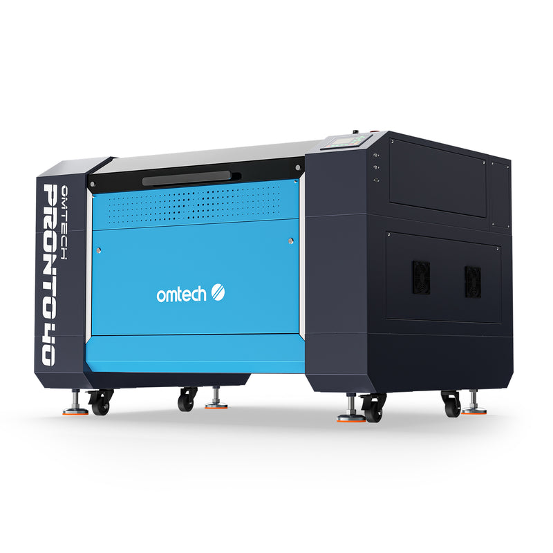 OMTech Pronto 40 90W CO2 laser engraver and cutter, the machine Hello Acrylic runs in its Brisbane studio