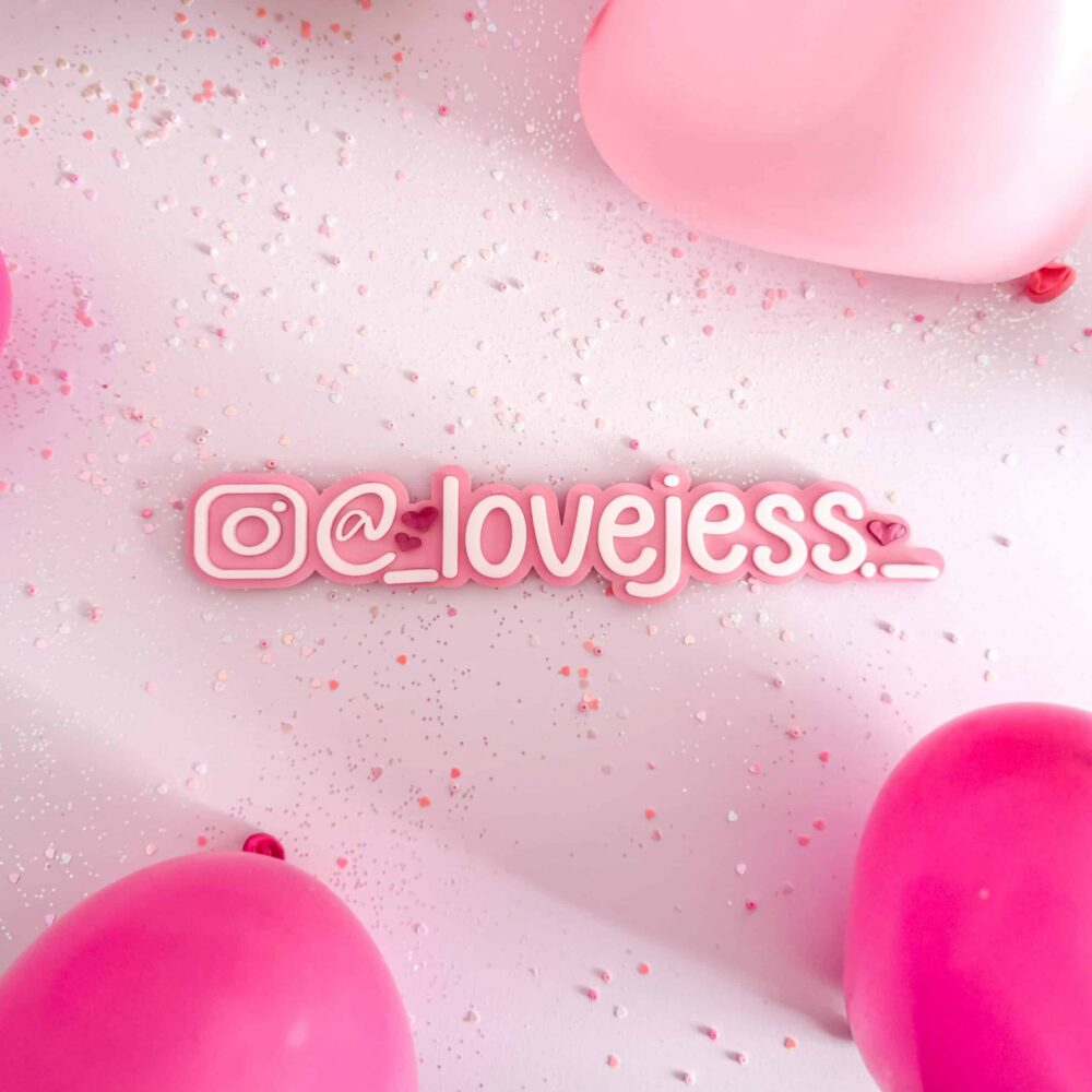 Personalised Acrylic Username Sign for Branding