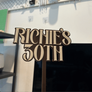 Custom Acrylic Cake Topper Personalised Double Layer