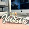Triple Layer Acrylic Name Sign Personalised 3D Decor