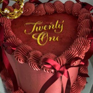 Custom Acrylic Cake Fropper Single Layer Personalised