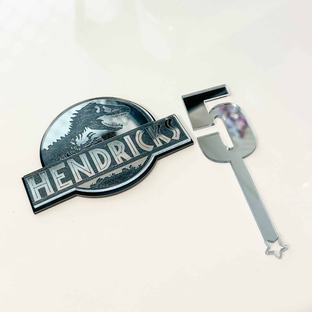 Jurassic Park Cake Charm Set