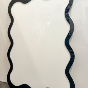 Wave Acrylic Event Board Sign with Border | Multi Size, made from layered, mirrored finish, custom, handcrafted, event board.