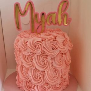 Custom Acrylic Cake Topper Personalised Double Layer