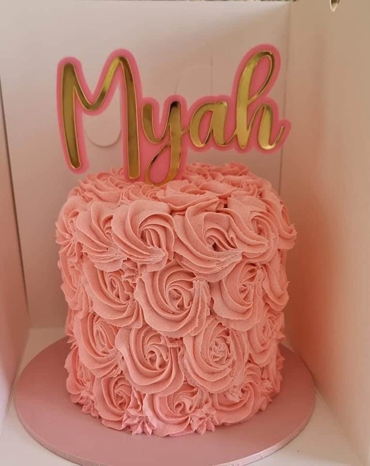 Custom Acrylic Cake Topper Personalised Double Layer