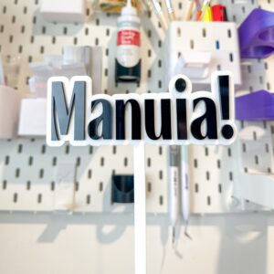 black and white combo Custom Cake Topper – White Acrylic with Black gloss Name – Birthday & Wedding Dessert Decor – Ships in 48hrs