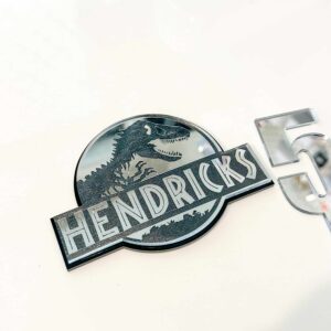 Jurassic Park Cake Charm Set Personalised Name &amp; Age