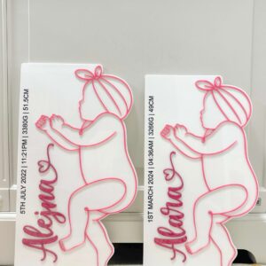 Personalised Newborn Life Size Baby Birth Plaque