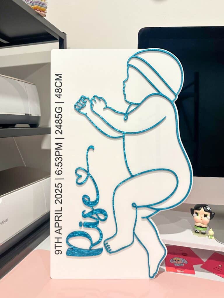 acrylic baby birth plaque, custom, life size, newborn, baby, birth, plaque, acrylic, baby birth, life size, custom, newborn.