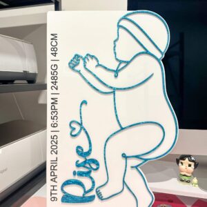 acrylic baby birth plaque, custom, life size, newborn, baby, birth, plaque, acrylic, baby birth, life size, custom, newborn.