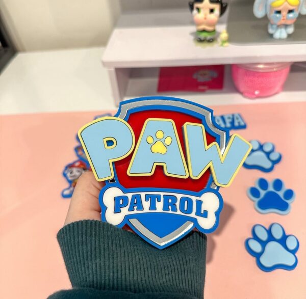 Paw Patrol Cake Topper Set Personalised Name & Age