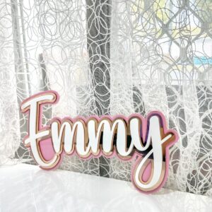 Double Layer Acrylic Name Sign