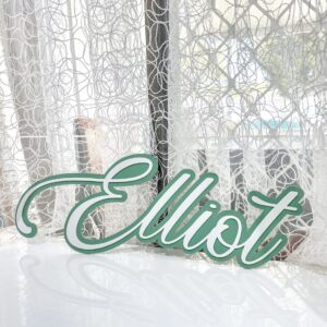 Double Layer Acrylic Name Sign
