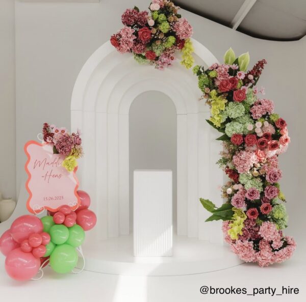 IMG_3540 Wave Acrylic Event Board Sign with Border | Multi Size