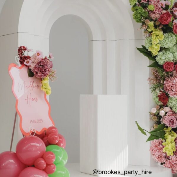 IMG_3542 Wave Acrylic Event Board Sign with Border | Multi Size