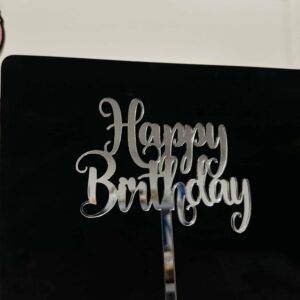 Custom Acrylic Cake Topper Personalised Single Layer. Made from clear acrylic, this cake topper is a addition to any special.
