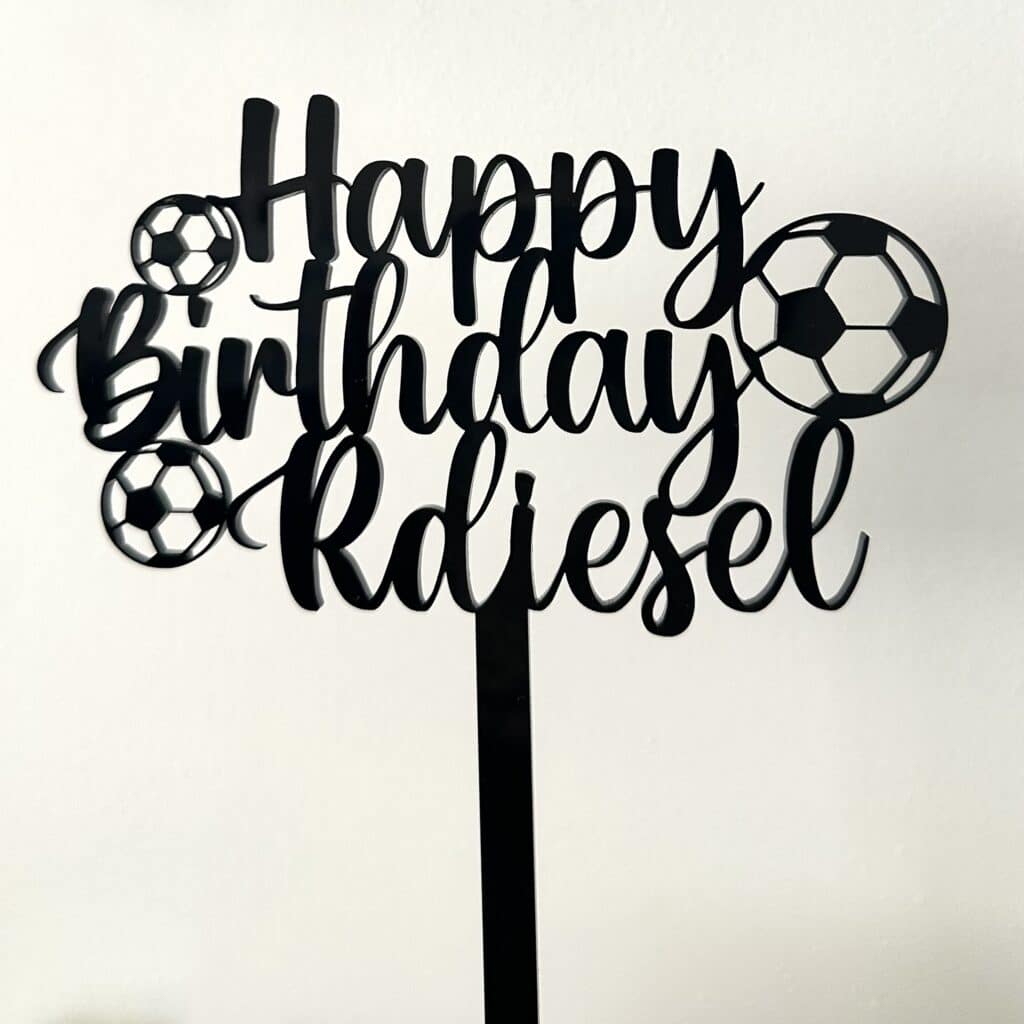 Acrylic cake topper, custom, single layer, personalisation ready. A special keepsake for your special day.