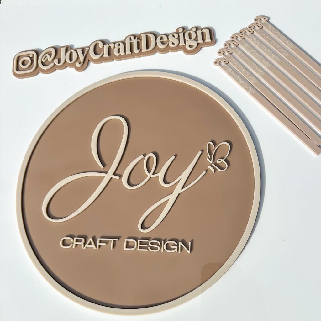 Customised Acrylic Business Sign - Round 30cm-60cm Circle Display, Personalised, Acrylic.