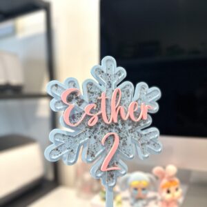 Custom Acrylic Cake Topper Personalised Double Layer