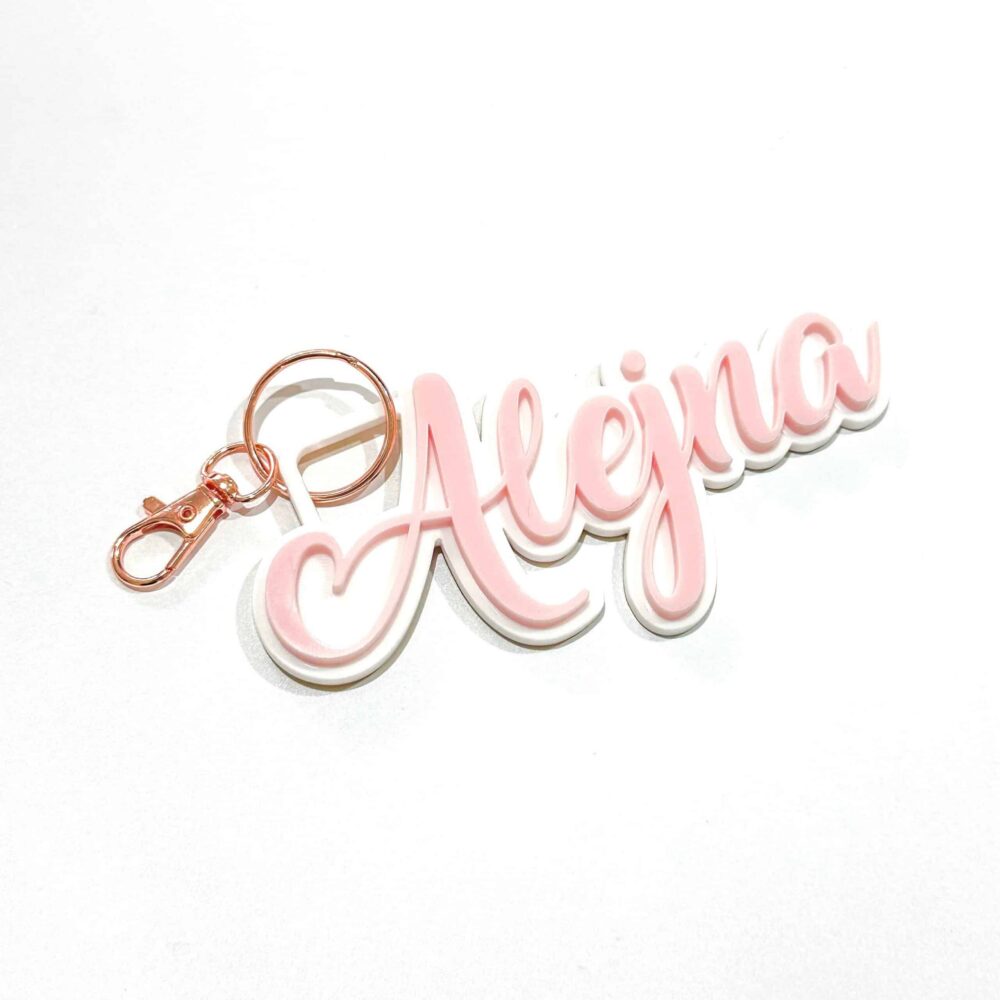 Personalised School Keychains – Custom Name & Colour Bag Tags – Daycare Essentials for Parents