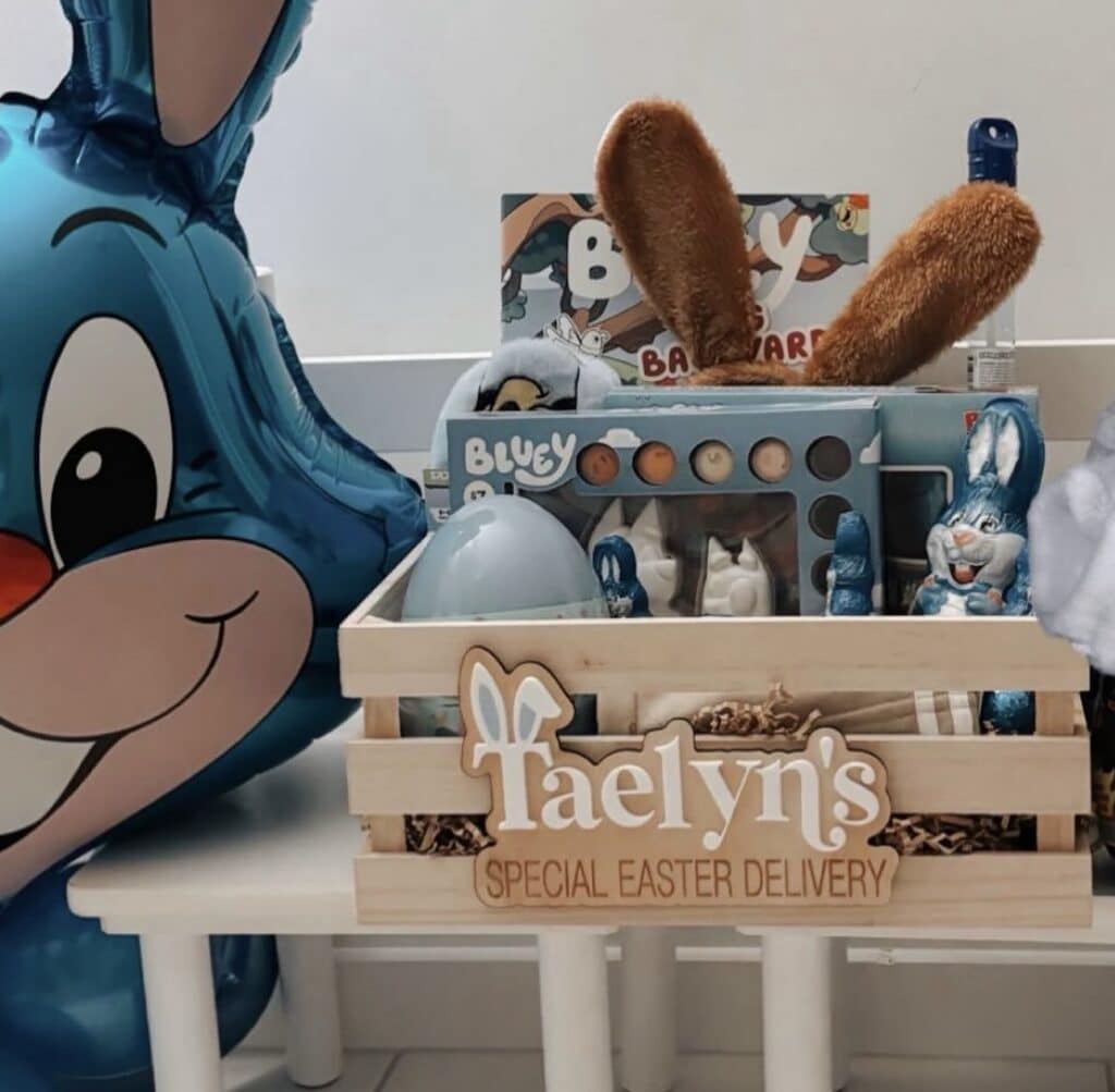 Personalised Easter Bunny Delivery Box Plaque
