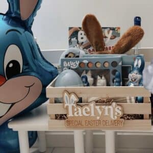 Personalised Easter Bunny Delivery Box Plaque