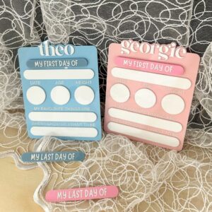First &amp; Last Day of School Personalised Acrylic Board