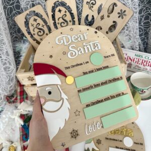 Dear Santa Board | Personalised Christmas Keepsake