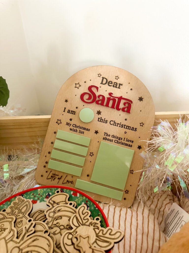 Dear Santa Christmas Board wish list