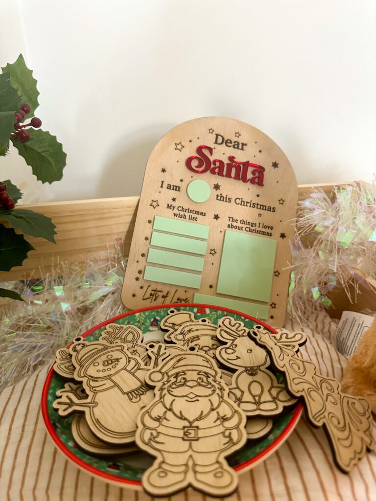 Christmas Wooden Paint sets and wish boards