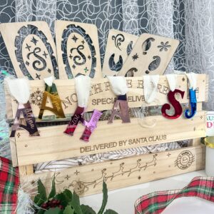 Acrylic letter ornaments, personalised engraved tags, custom, handcrafted, bespoke, ready for personalisation.