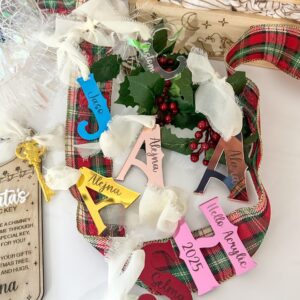 Acrylic Letter Ornaments | Personalised Engraved Tags