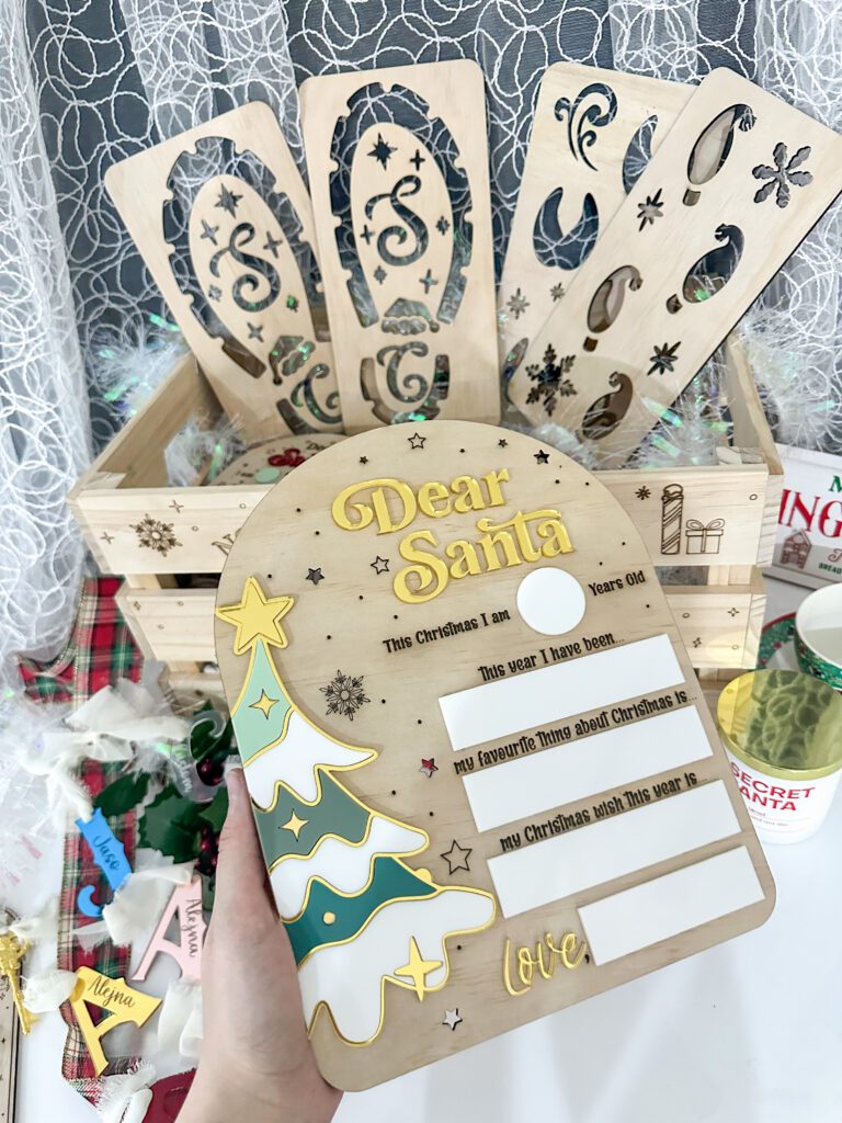 Dear Santa Board | Personalised Christmas Keepsake