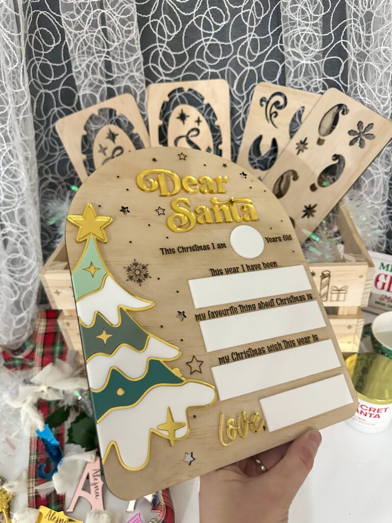 Dear Santa Board | Personalised Christmas Keepsake