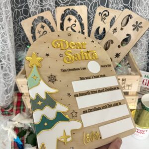 Dear Santa Board | Personalised Christmas Keepsake