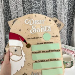 Dear Santa Board | Personalised Christmas Keepsake