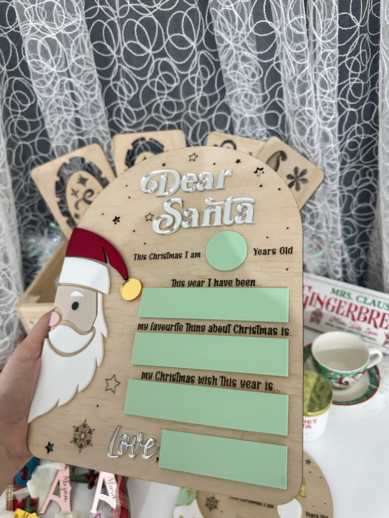 Dear Santa Board | Personalised Christmas Keepsake