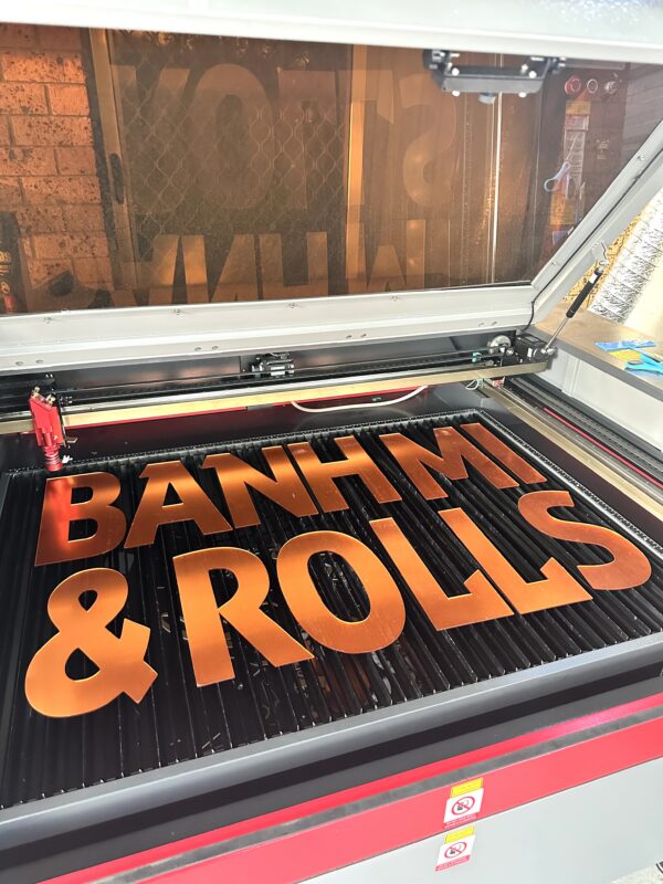 Personalised Acrylic Name Plaque Personalised acrylic name plaque photographed on a neutral background.