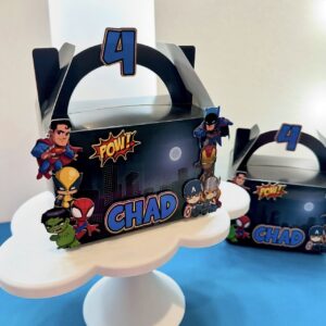 Custom Party Favour Boxes, Personalised, Any Theme, Acrylic, Handcrafted, Bespoke, Party Favour, Personalised, Acrylic, Any.