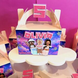 Custom Party Favour Boxes Personalised with any theme, made from layered acrylic, perfect for a special occasion.