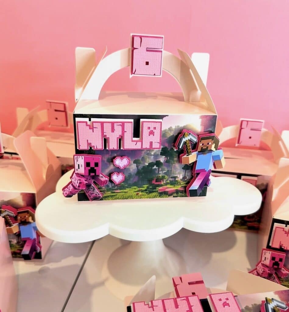 Custom party favour boxes, any theme, made of layered acrylic, with a personal touch. Personalised, custom, and handcrafted.