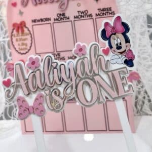 Minnie Mouse Cake Topper - Triple Layer Acrylic