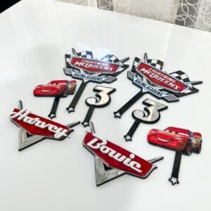 Personalised acrylic name sign displayed on a neutral background.