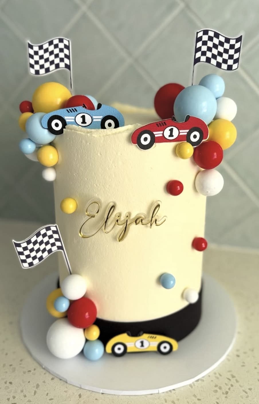 Custom Acrylic Cake Fropper Charm Personalised Double Layer