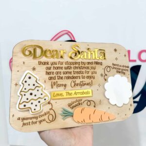 Personalised Acrylic Name Plaque Personalised acrylic name plaque photographed upright on a neutral background.