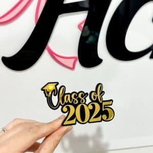 Custom Acrylic Cake Topper Personalised Double Layer