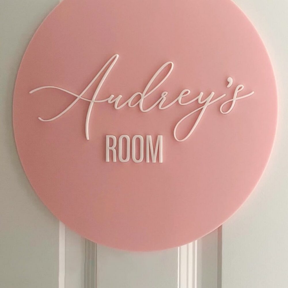 Personalised Name Door Sign for Kids Rooms & Nursery