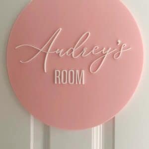 Personalised Name Door Sign for Kids Rooms & Nursery