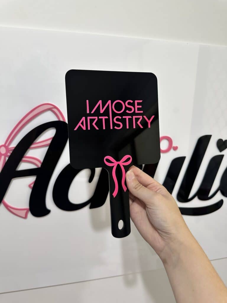 Custom Handheld Acrylic Mirrors for Salons