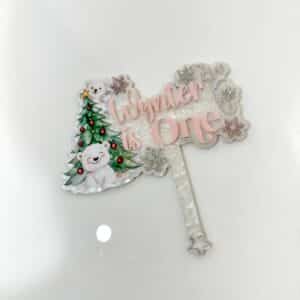 Personalised acrylic name sign photographed on a neutral background.